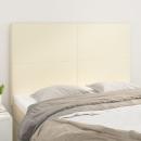 Kopfteile 4 Stk. Creme 72x5x78/88 cm Kunstleder