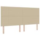 Kopfteil Einfarbig Hellgrün Grau 200 cm Cordstoff