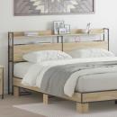 Stauraum-Kopfteil Sonoma Eiche 180 cm Holzwerkstoff
