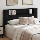 Kopfteil Schrank Schwarze Eiche Holzwerkstoff