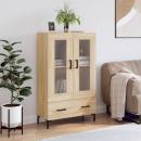 Highboard Sonoma-Eiche 69,5x31x115 cm Holzwerkstoff