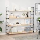 Schweberegale 3 Stk. 120x30x2 cm Massivholz Akazie Unbehandelt