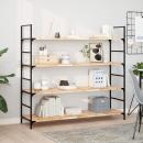 Schweberegale 2 Stk. 120x40x2 cm Massivholz Akazie Unbehandelt