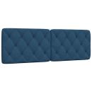 Kopfteil-Kissen Blau 160 cm Stoff