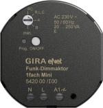 ARDEBO.de eNet Funk-Dimmaktor 1fach Mini 20 - 250 W/VA, Gira 542000