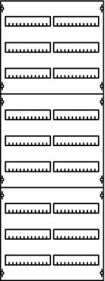ARDEBO.de STRIEBEL & JOHN 2V5A /37666 Verteilerfeld BH5, 9-reihig, 2-Feld, 216PLE (2CPX037666R9999), 1350x500x120 mm