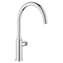 ARDEBO.de GROHE Blue Pure Mono Küchenarmatur mit Filterfunktion, Hochdruck, C-Auslauf, chrom (31724000)