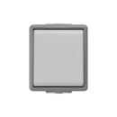 ARDEBO.de Siemens DELTA fläche Kreuzschalter IP44, AP, dgr/hgr, 10A, 250V, 66x75mm (5TA4707)