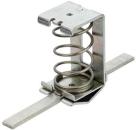 ARDEBO.de Weidmüller KLBUE 15-32 Klemmbügel für 15-32mm, Schirmanschlussklemme, für Sammelschiene, Stahl, silber (1716300000)