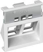 ARDEBO.de OBO Bettermann BRK Key B45 rws Trägerplatte, 20x45x45mm, reinweiß (6121090)