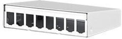 ARDEBO.de Metz Connect Modul AP-Gehäuse 8 Port, unbestückt, reinweiß (130861-0802-E)
