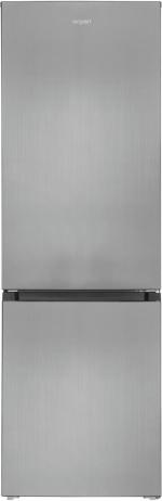 ARDEBO.de Exquisit KGC320-95-E-040E Stand Kühl-Gefrierkombination, 60 cm breit, 315 L, LED Beleuchtung, Edelstahloptik