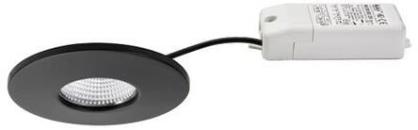 ARDEBO.de Brumberg LED-Einbaudownlightset IP44, rund, schwarz matt (39253083)