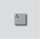 Siedle 029808 Klingeltaste mit Glockensymbol, silber-metallic (200029808-00)