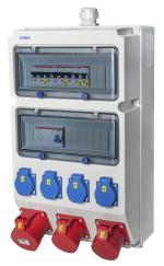 ARDEBO.de - Wandverteiler Wuppertal Eingang M 32 oben, FI 40A