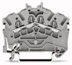 ARDEBO.de - 4-Leiter-Durchgangsklemme für Anwendungen Ex e II geeignet 2.5 mm² grau