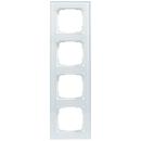 ARDEBO.de - OPUS-FUSION G-Rahmen 4-f., pw Glas, polarweiß/polarweiß