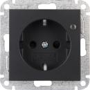 ARDEBO.de - Steckdose/Spann.anz. anthrazit LED, grün