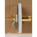 ARDEBO.de - Lautsprecher-Anschlußdose mit Abdeckung, alpinweiss