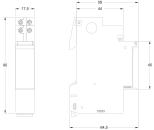 ARDEBO.de - Einbau-,AP-Zeitschaltuhr,Tag 1TE,230V,16A, ohne Gangreserve