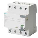 Siemens FI-Schutzschalter, 4-polig, Typ A, In: 40 A, 30 mA, Un AC: 400 V