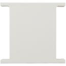 ARDEBO.de - Deckel-Zwischenstück, reinweiß kurz, beidseitig profiliert