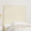 Kopfteile 2 Stk. Creme 100x5x78/88 cm Kunstleder