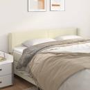 Kopfteil mit Ohren Creme 163x16x78/88 cm Kunstleder
