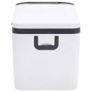 Kühlbox mit Griff und Adapter Schwarz und Weiß 18 L PP & PE