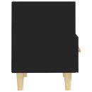 Nachttische 2 Stk. Schwarz 40x35x47 cm