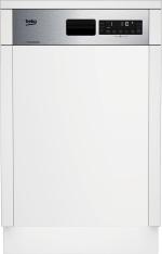 ARDEBO.de Beko BDSS28040XQ Teilintegrierter Geschirrspüler, 45 cm breit, 10 Maßgedecke, 8 Programme, WaterSafe+, SelFit, Edelstahl Fingerprint Free