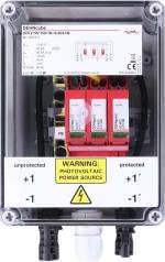 ARDEBO.de Dehn DCU 2 YPV 1100 1M 1S MC4 FM GAK Typ 2 im Gehäuse IP65 für PV-Anlagen 1MPPT mit 1 String bis 1100V DC (900911)