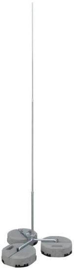 ARDEBO.de Dehn FS 22 16 10 2500 AL DBS R320 STTZN Fangstange D 22/16/10mm L 2500mm Al mit Dreibeinstativ R 320mm St/tZn (105525)