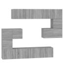 ARDEBO.de - TV-Wandschrank Grau Sonoma Holzwerkstoff