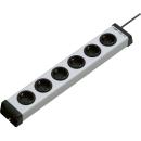 ARDEBO.de - Schuko-Steckdosenleiste 6-fach ohne Schalter, 230V, 16A