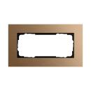 ARDEBO.de Gira 100238 Abdeckrahmen ohne Mittelsteg, 2-fach, Esprit, bronze