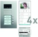 ARDEBO.de TCS PVU17040-0010 video:pack, 4Tasten, weiß/silber