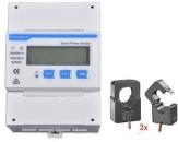 ARDEBO.de Fox ESS DTSU666-CT 3 Smart Meter Energiezähler, inkl. 3 Stromwandler, 200A, 3-phasig, RS485, DIN35 Hutschiene, weiß