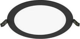 ARDEBO.de EVN FLAT IN LED Einbaupanel, rund, IP54, 18W, 3000K, 4000K, 1494lm, 1692lm, 220-240V, inkl. Netzgerät, schwarz (LTR220925)
