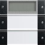 ARDEBO.de Gira 2142005 Wippenset 2fach Plus mit Beschriftungsfeld, System 55, schwarz matt