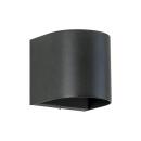 ARDEBO.de Brumberg LED-Wandanbauleuchte IP54, 10W, 800lm, 3000K, schwarz (60026183)