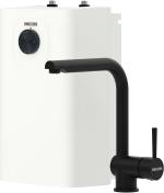 ARDEBO.de STIEBEL ELTRON Boiler SNU 5 Plus mit Wasserhahn matt-schwarz MAE-B, antitropf-, thermostop-Funktion, sehr kompakt, Untertischboiler 5 Liter Niederdruck, mit Stecker 230V, 2 kW, Made in Germany (208119)