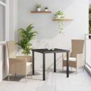 ARDEBO.de - Garten Essgruppe mit Kissen 3 pcs Beige Poly-Rattan