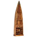 ARDEBO.de - Weinregal 50x40x180 cm Altholz Massiv
