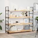 ARDEBO.de - Schweberegale 2 Stk. 140x40x4 cm Massivholz Akazie Unbehandelt