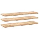 ARDEBO.de - Schweberegale 3 Stk. 140x40x4 cm Massivholz Akazie Unbehandelt