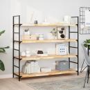 ARDEBO.de - Schweberegale 4 Stk. 140x40x4 cm Massivholz Akazie Unbehandelt