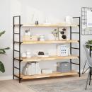 ARDEBO.de - Schweberegale 4 Stk. 160x40x4 cm Massivholz Akazie Unbehandelt