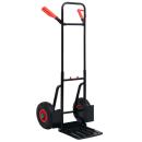 ARDEBO.de - Teleskop-Sackkarre 200 kg Schwarz und Rot