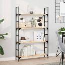 ARDEBO.de - Schweberegale 4 Stk. 80x20x2 cm Massivholz Akazie Unbehandelt